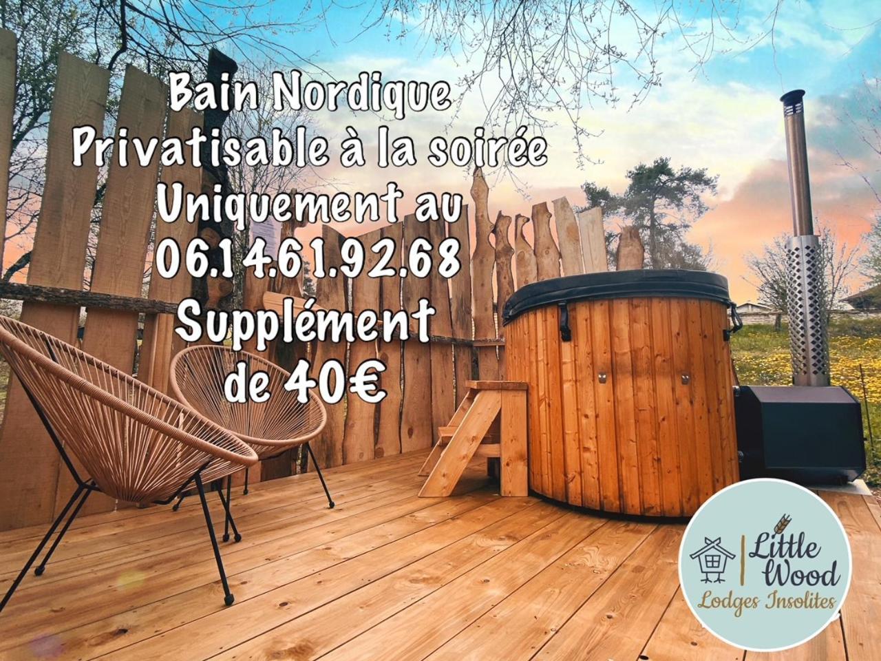 Little Wood Lodges Insolites Bailly-aux-Forges Bagian luar foto